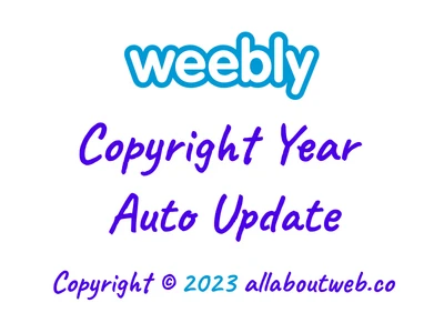 Post preview image: "How to Automatically Update Copyright Year on Weebly"